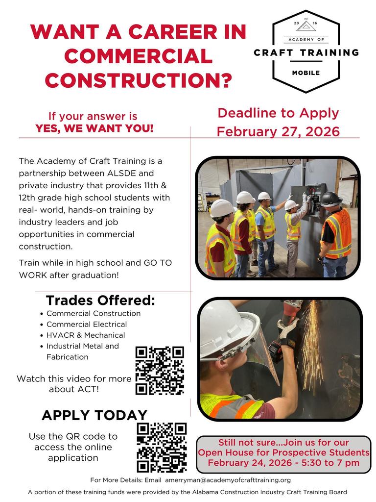 Craft Training Flyer