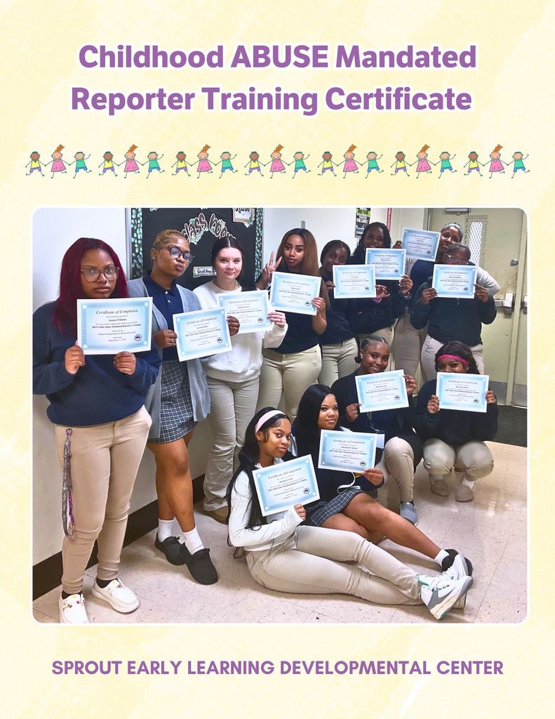 Childhood Abuse Mandated Reporter Training Certificate Recipients