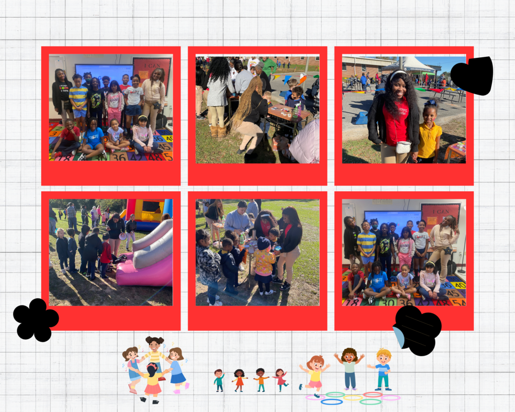 Students participating in Fall Festival and Internship