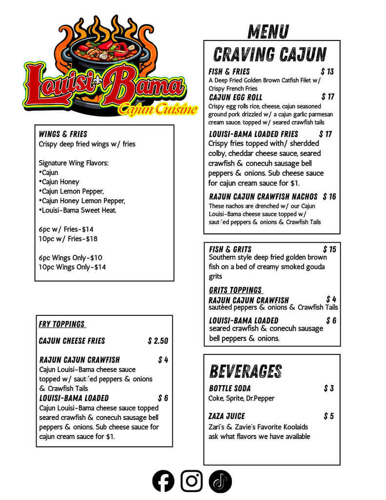 Food truck menus attached to the email. Thank you.