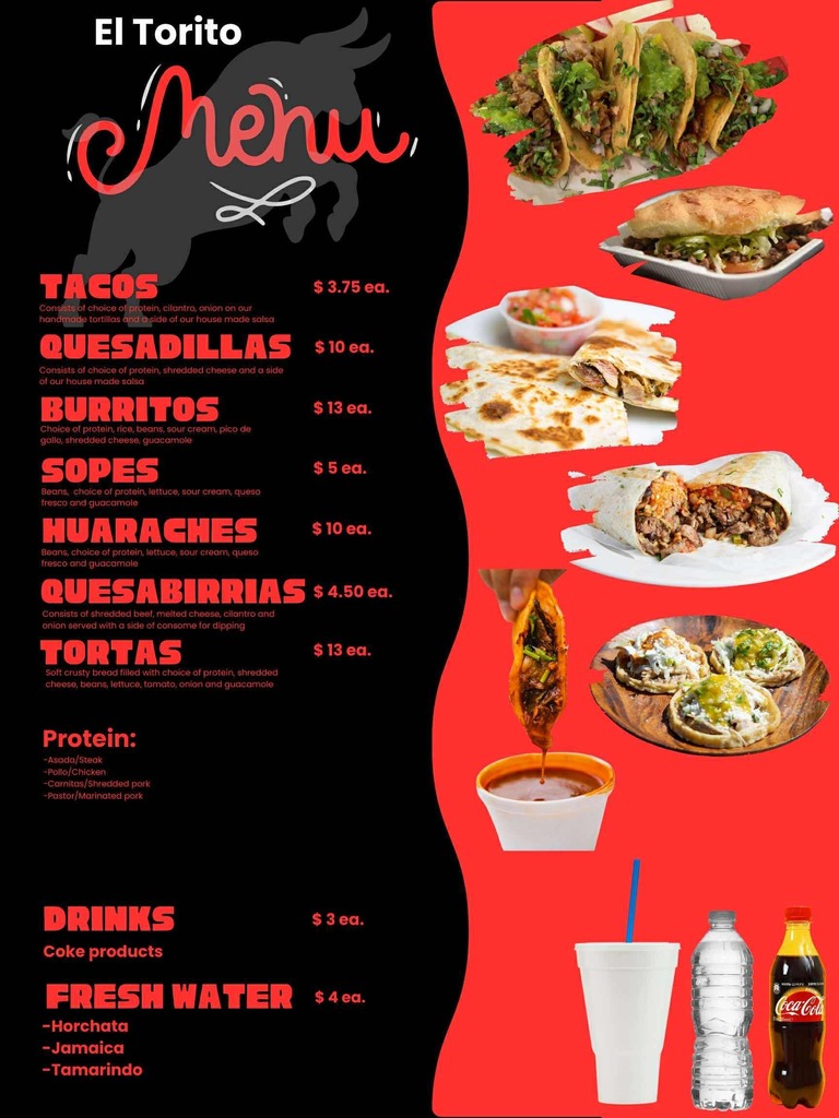 Food truck menus attached to the email. Thank you.