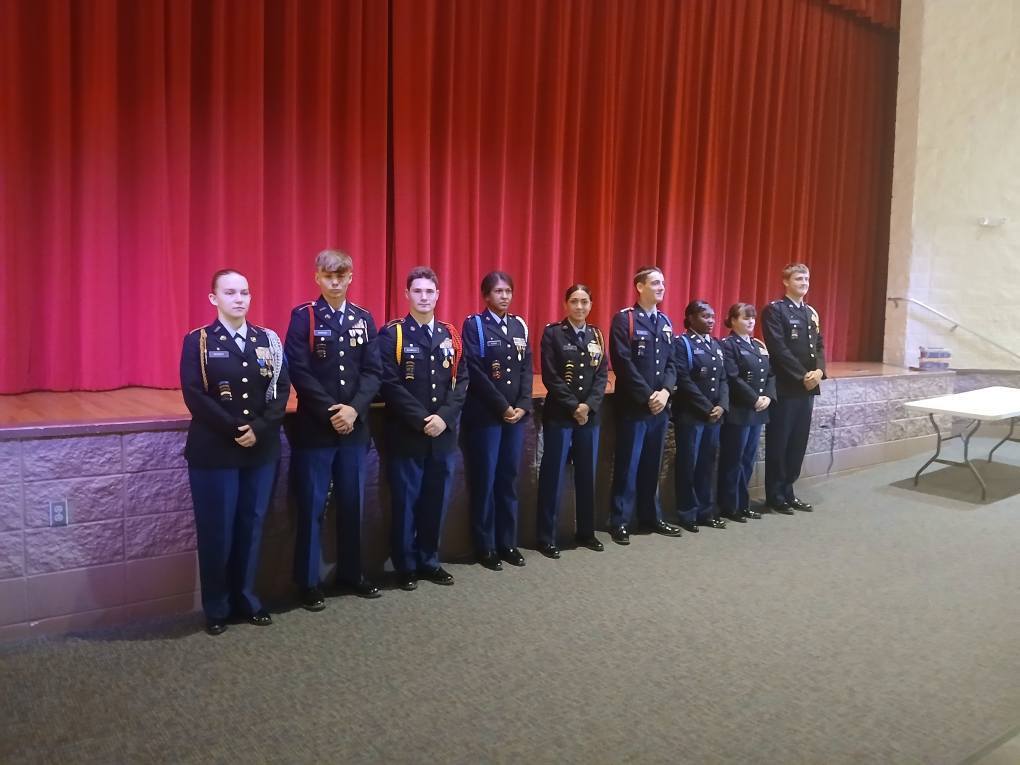 JROTC Promotion Ceremony Group Pic