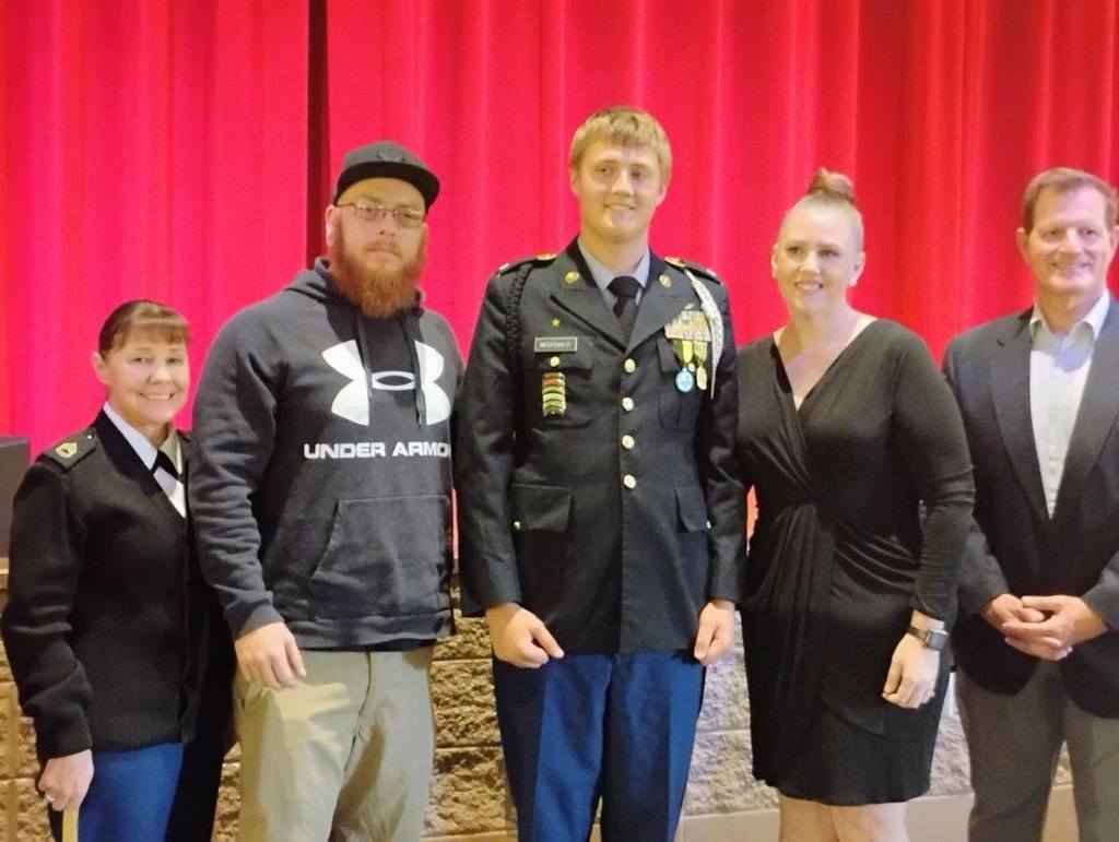 JROTC Promotion Ceremony  - Hunter McDonald and Family