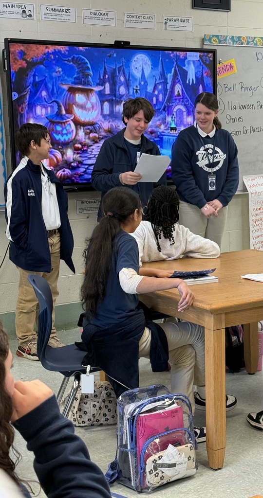Students presenting to a class