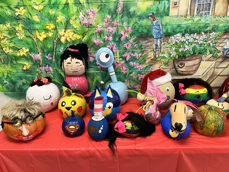 Book character pumpkins