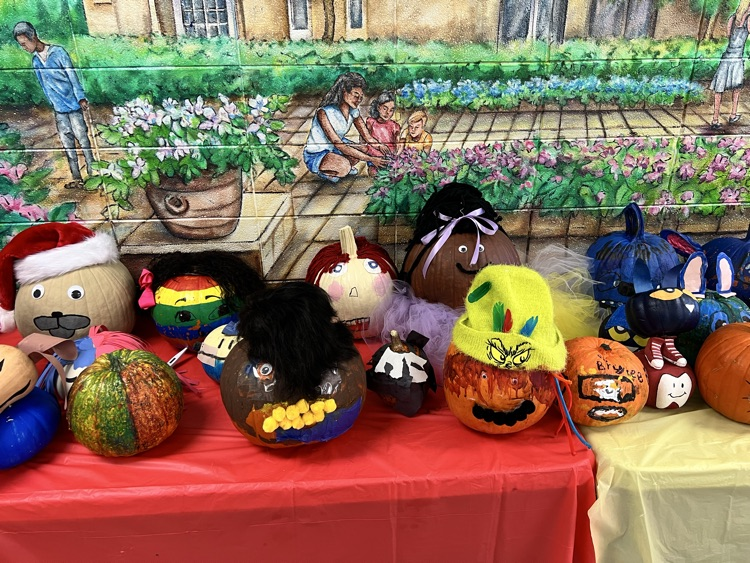 Book character pumpkins