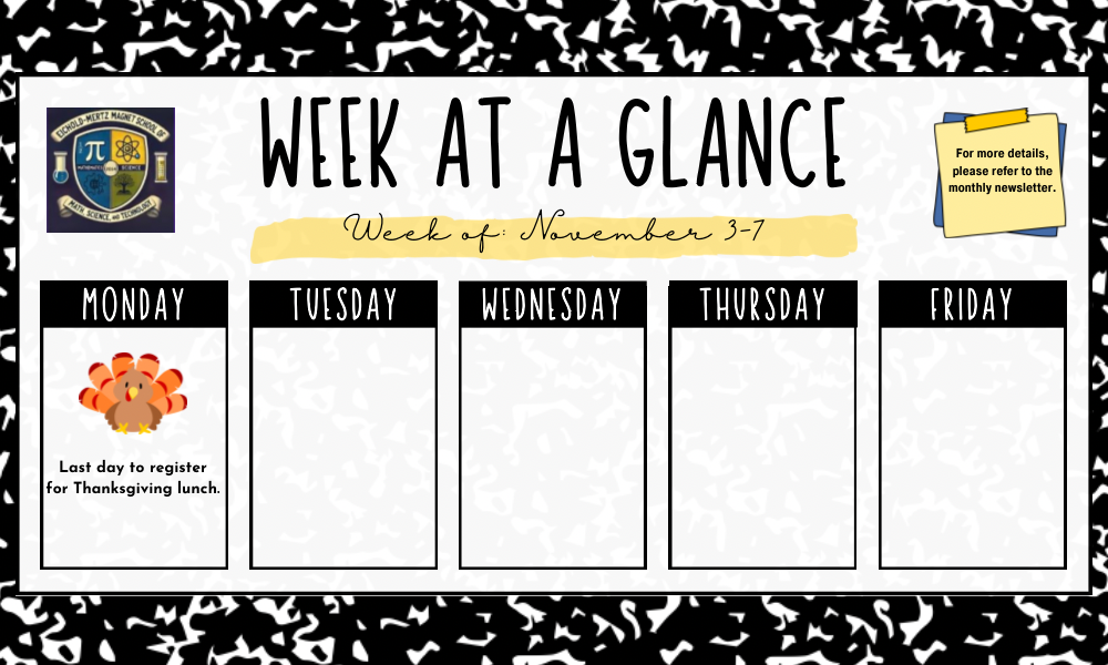 Week At A Glance