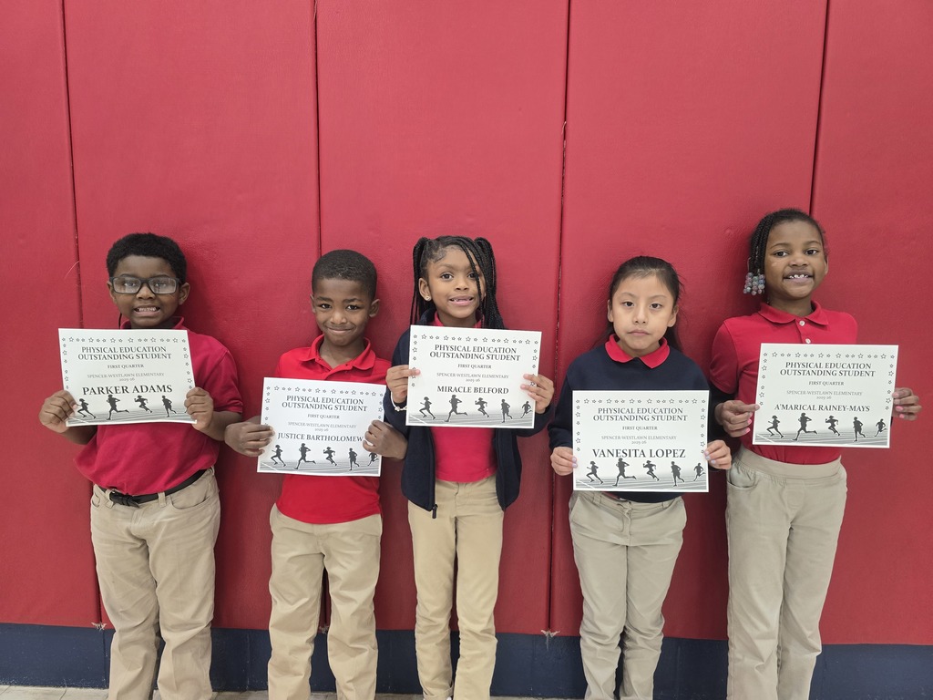 Outstanding P.E. students