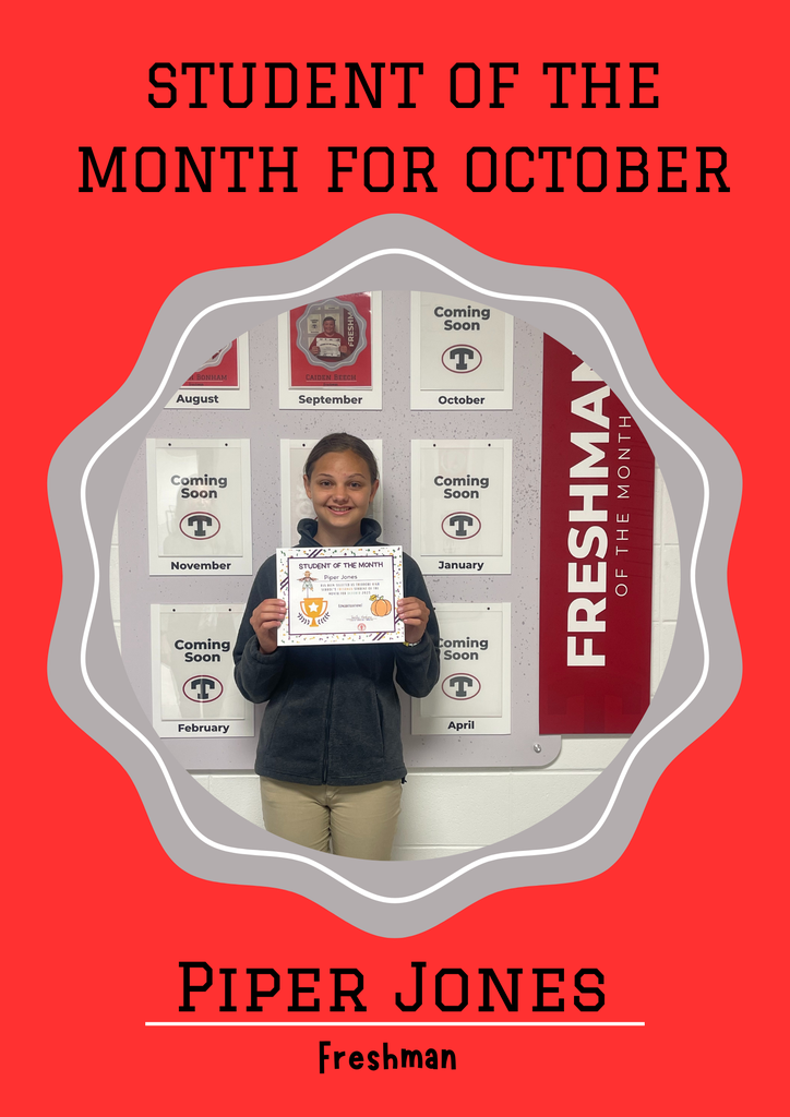 Freshman Student of the Month - Piper Jones