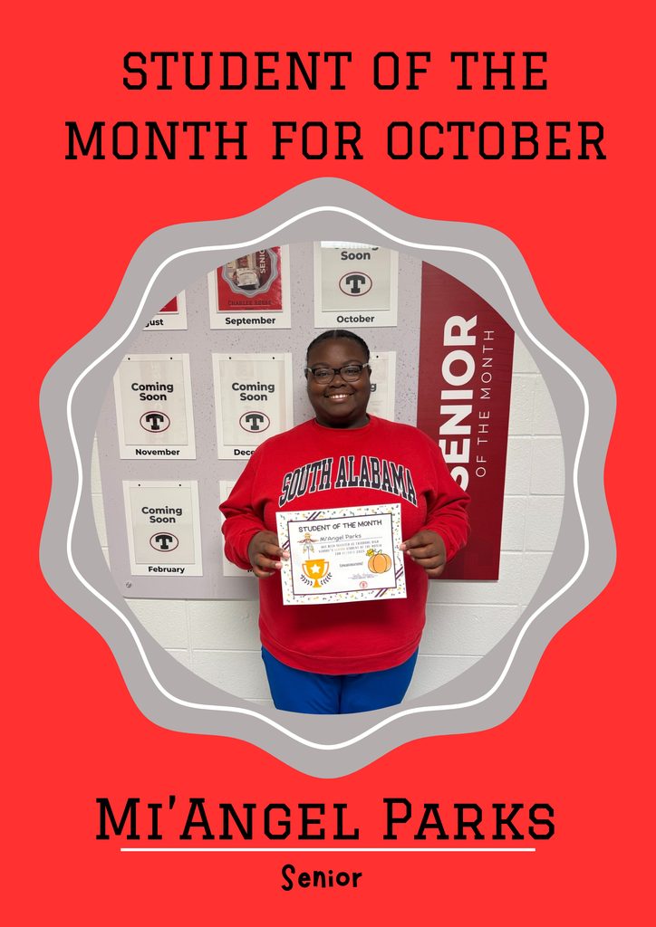 Senior Student of the Month Mi'Angel Parks