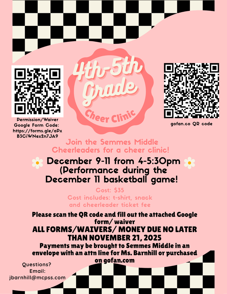 4-5 Grade Cheer Clinic 2025