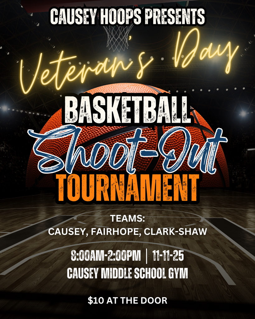 Graphic for basketball shoot-out, Veteran's Day, 8-2