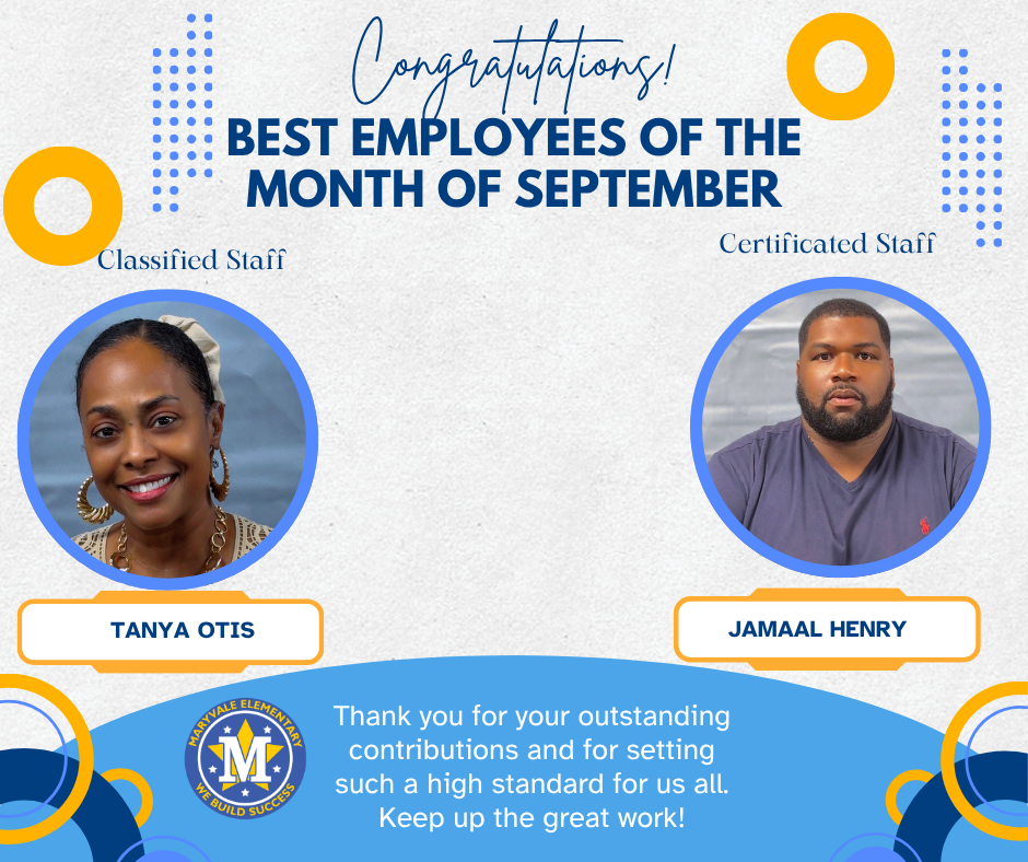 Congratulations to our September Employees of the Month! Your hard work and dedication continue to inspire us all — keep up the incredible work!