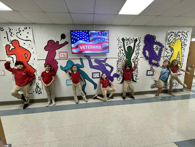 pace students with their art projects