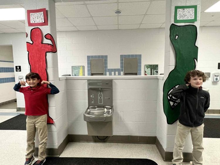 pace students with their art projects