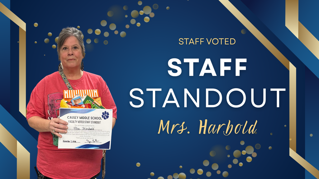 Staff Standout 11-7 Mrs. Harbold
