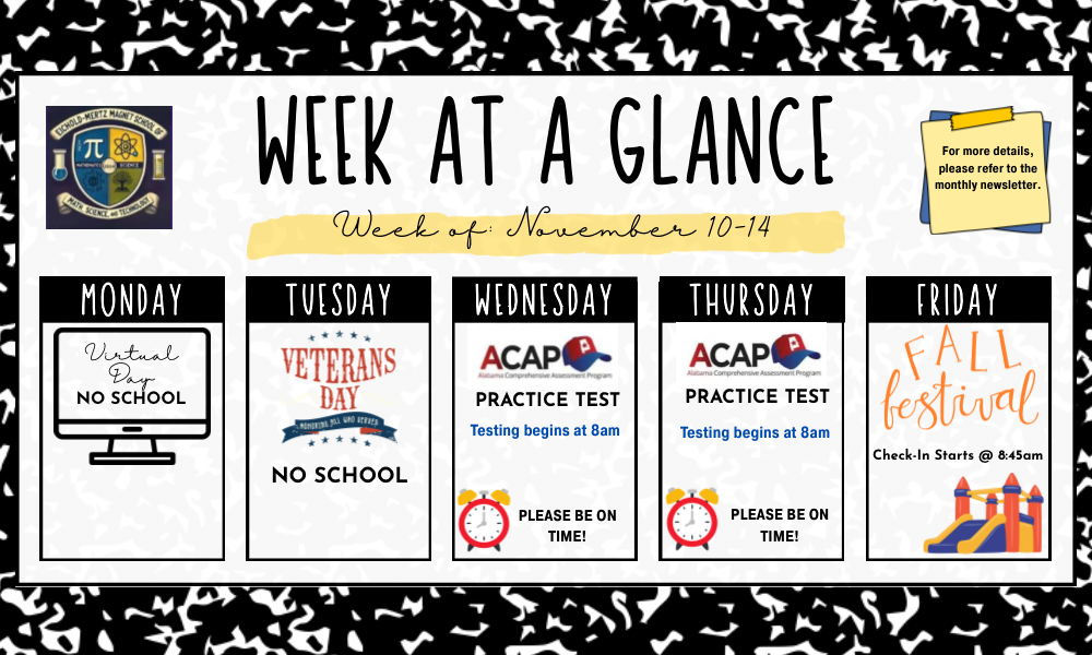Week At A Glance