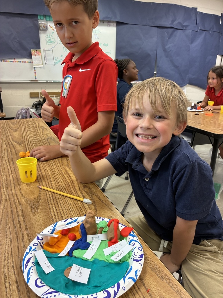 🌍 Exploring Landforms in 2nd Grade! 🗺️    Our 2nd graders have been busy learning about different landforms! Check out their amazing projects! 