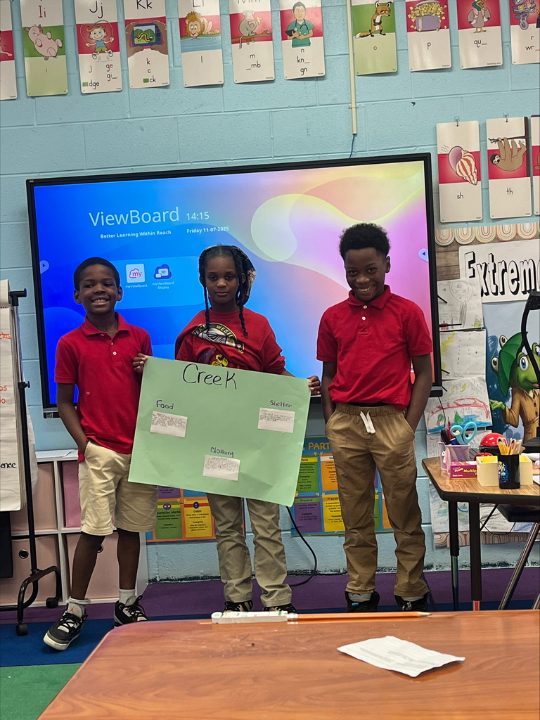 Ms. Withers' class learning about Native American Tribes