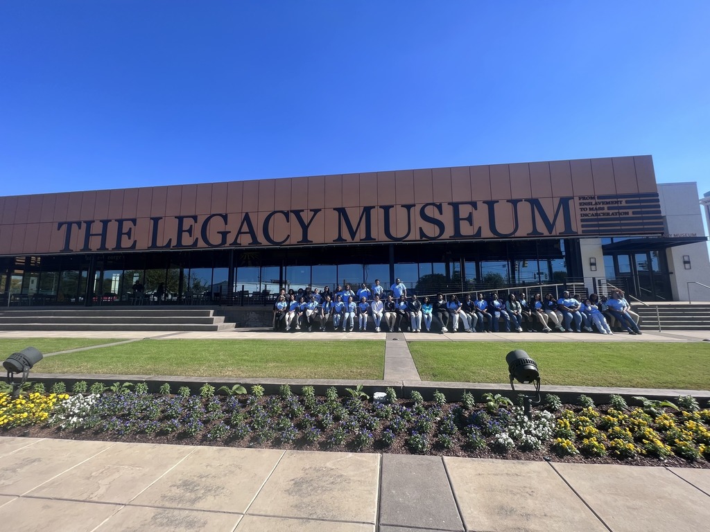 BSU Students in front of the Legacy Museum