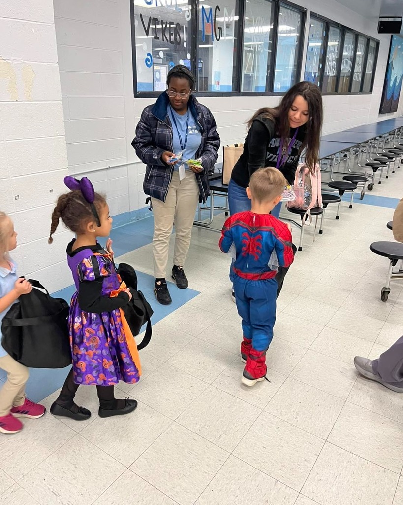 Pre-K students trick or treating