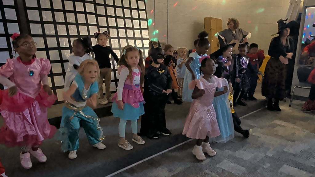 Pre-K students dancing