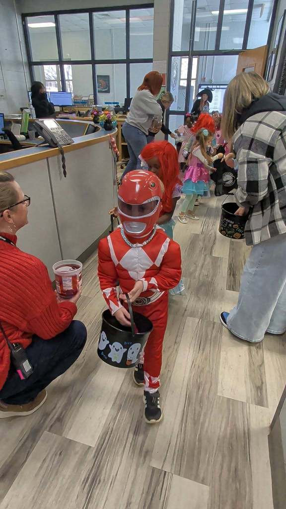 Pre-K students trick or treating