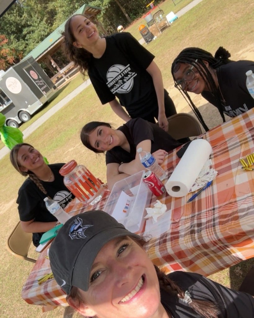 Students volunteering at Fall Festivals