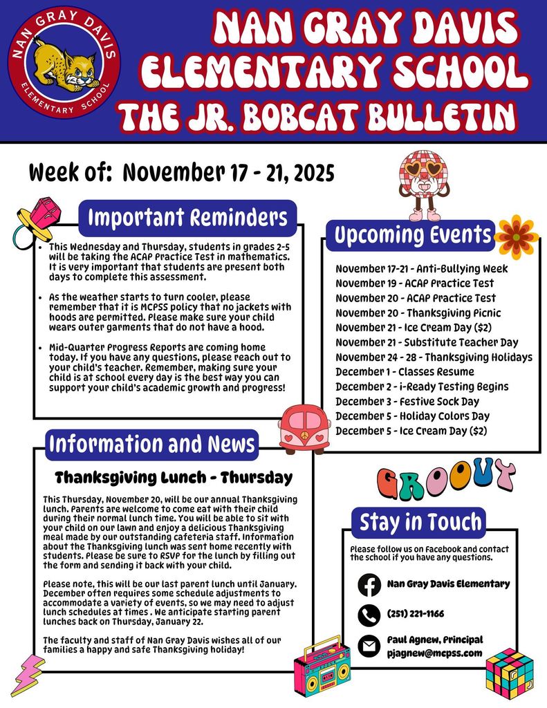 Parent Newsletter 11-17-25