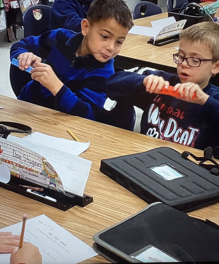 students working with cubes