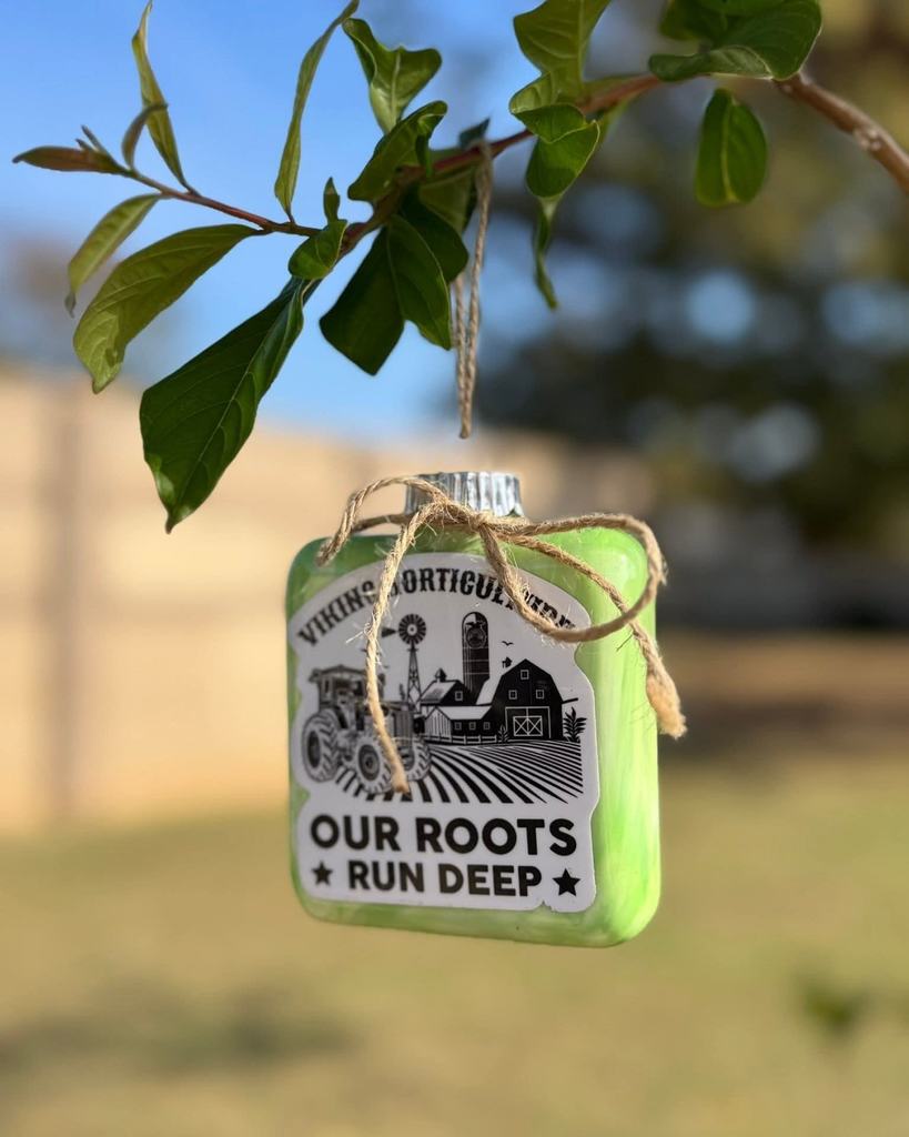 Poured-Paint Ornaments