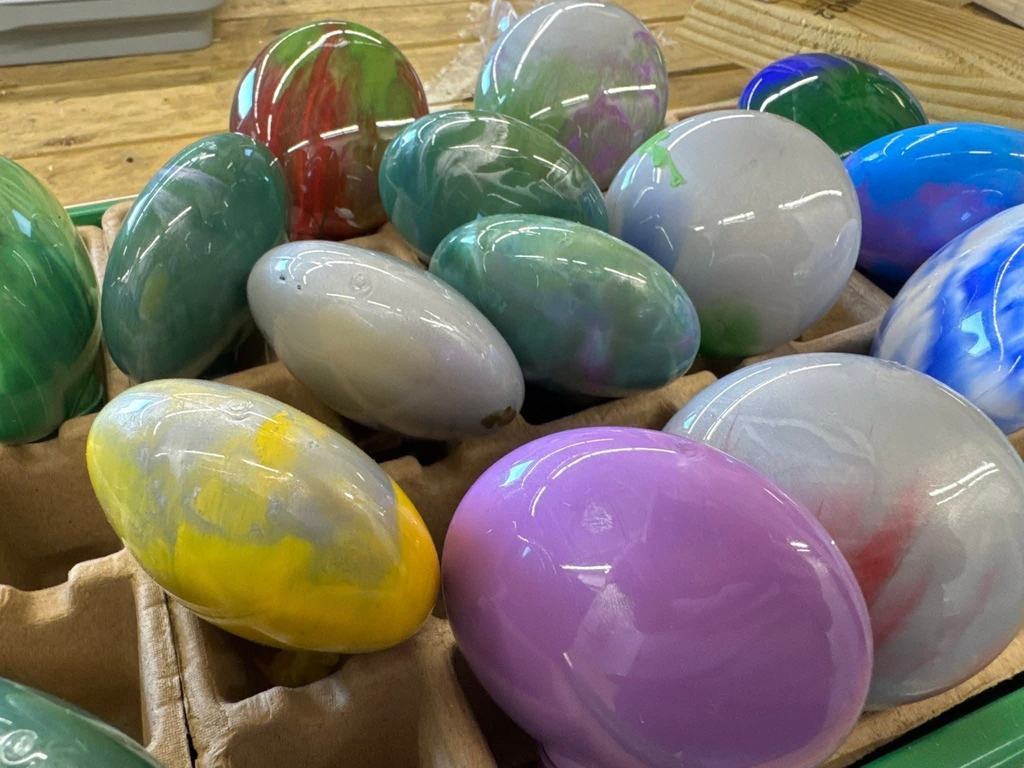 Poured-Paint Ornaments