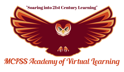The MCPSS Academy of Virtual Learning's owl logo