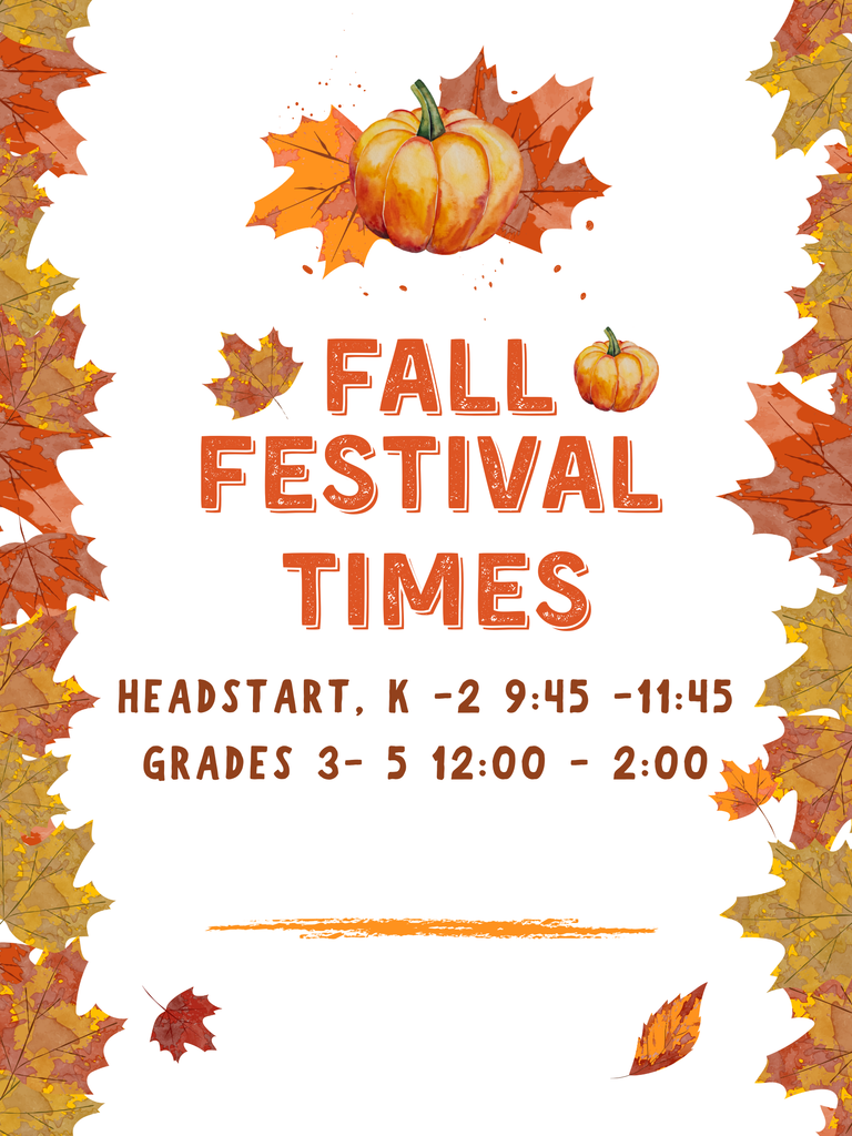 Fall Festival Times