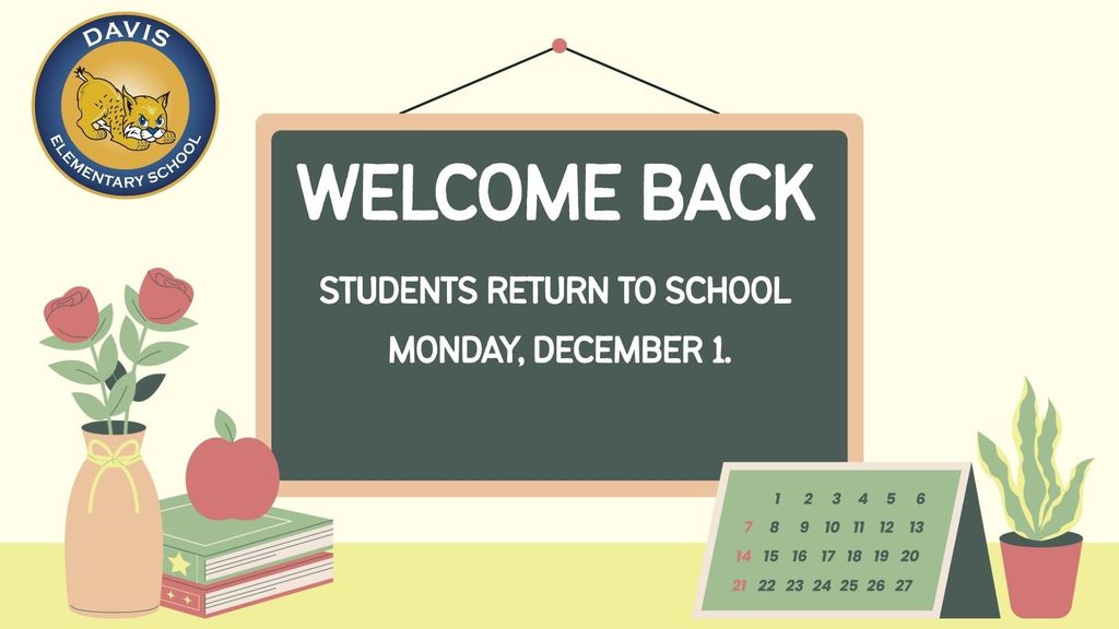 Welcome Back from Thanksgiving Break