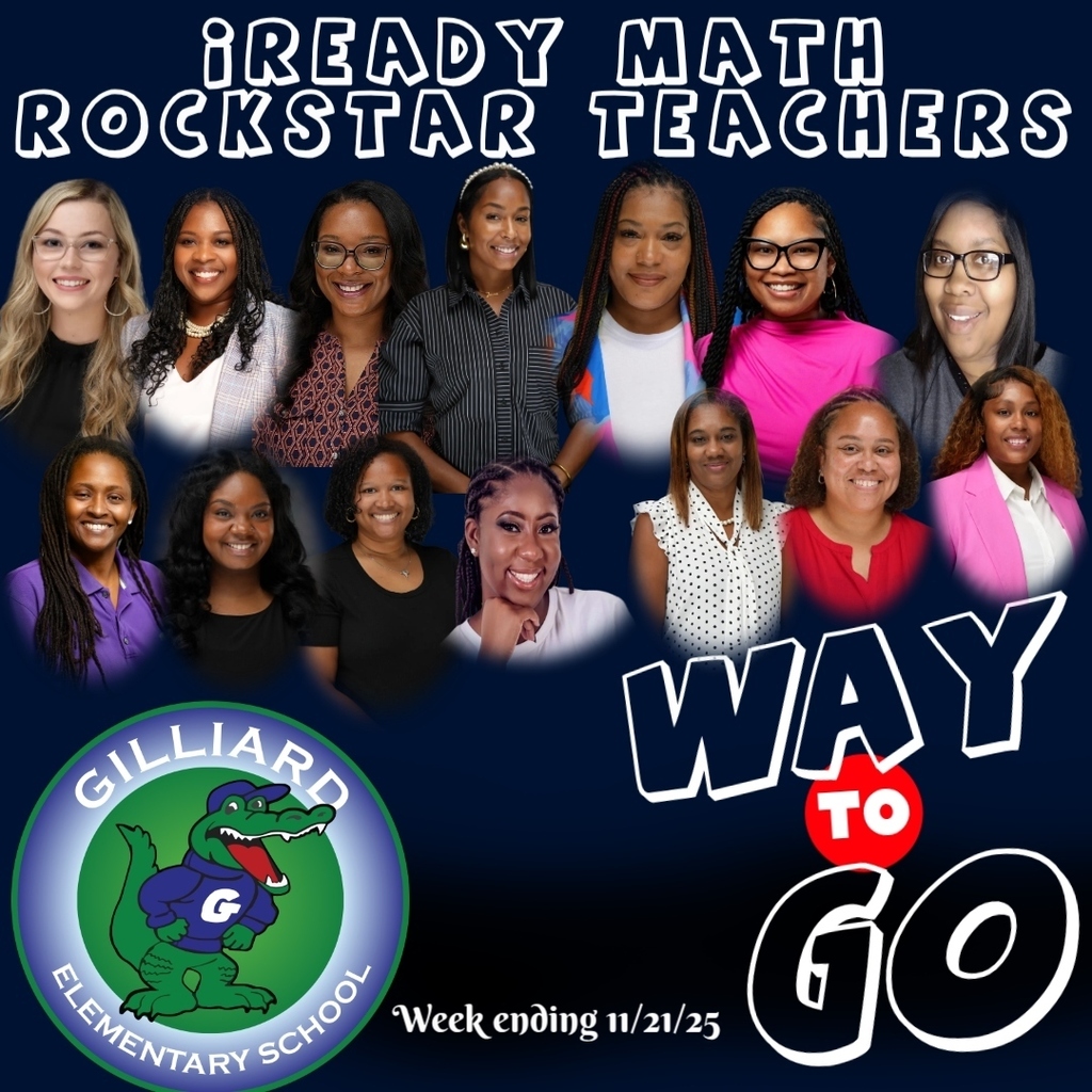 CONGRATULATIONS to our iReady Rockstar teachers and their classes. They maintained an 85% accuracy on iReady lessons passed the week of 11/17 - 11/21. Keep up the great work. We are proud of you.