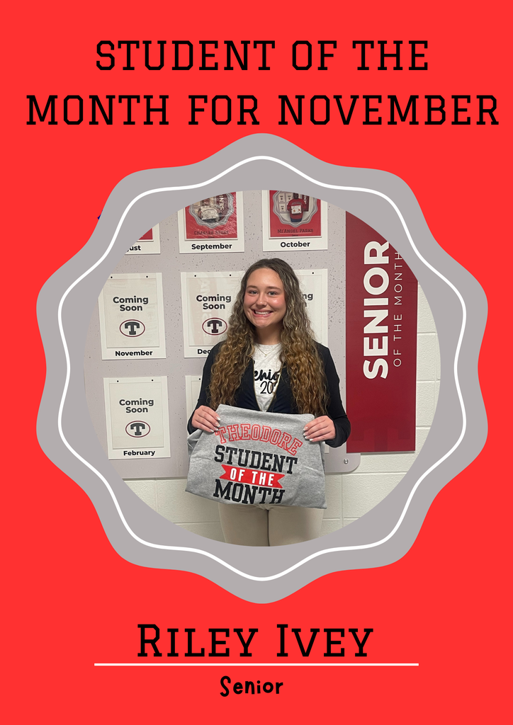 Senior Student of the Month - Riley Ivey