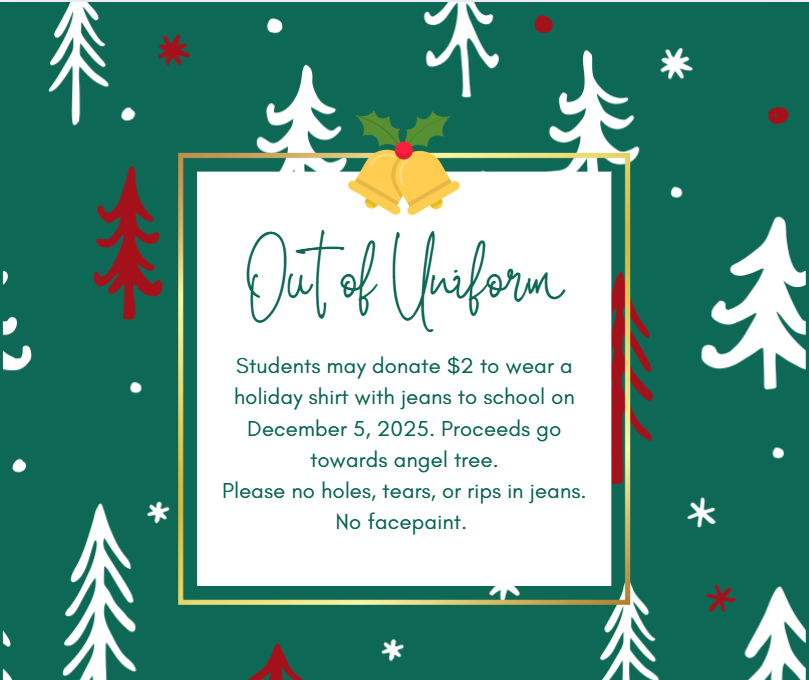 Out of Uniform Holiday Shirt/Jeans