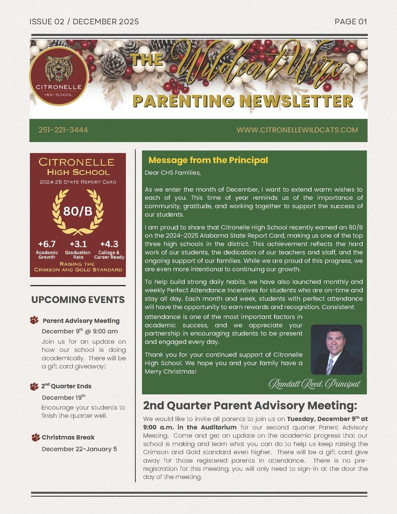 December Newsletter page 1