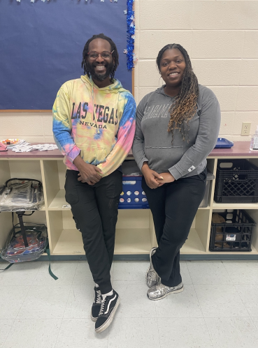 Teachers standing in the classroom 