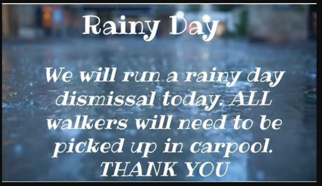 12-4-25 Rainy Day Dismissal