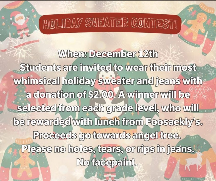 Holiday Sweater Fundraiser