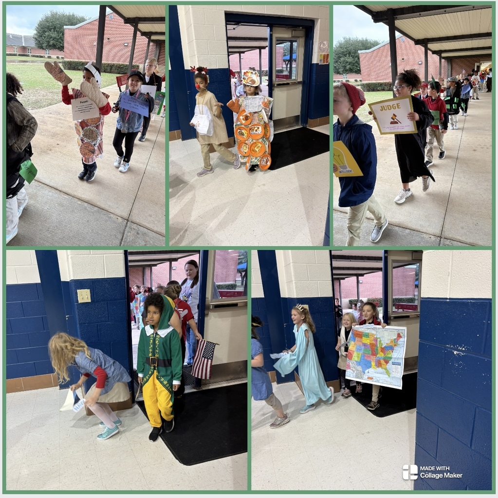 students dressed in costumes for parade