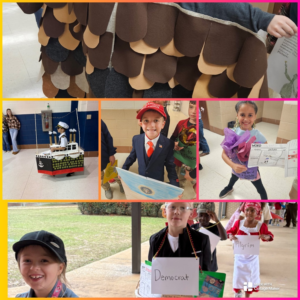students dressed in costumes for parade