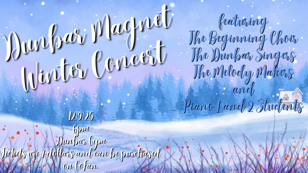 Dunbar Choir and Piano Winter Concert 