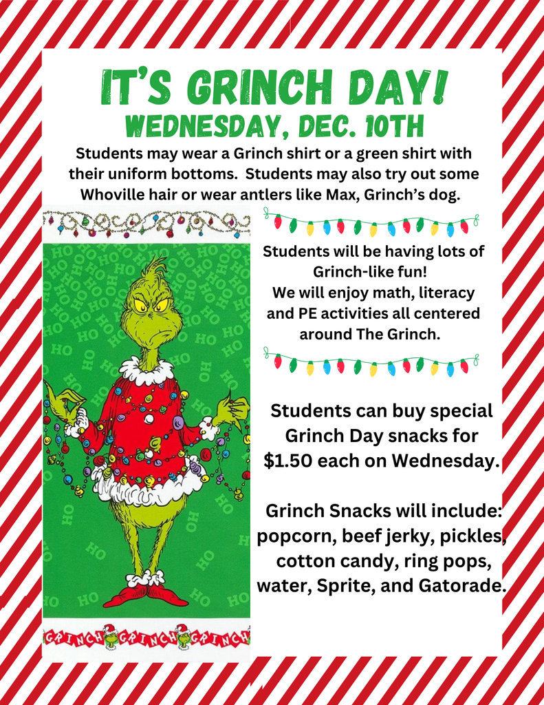 Grinch Day - Tomorrow December 10th.