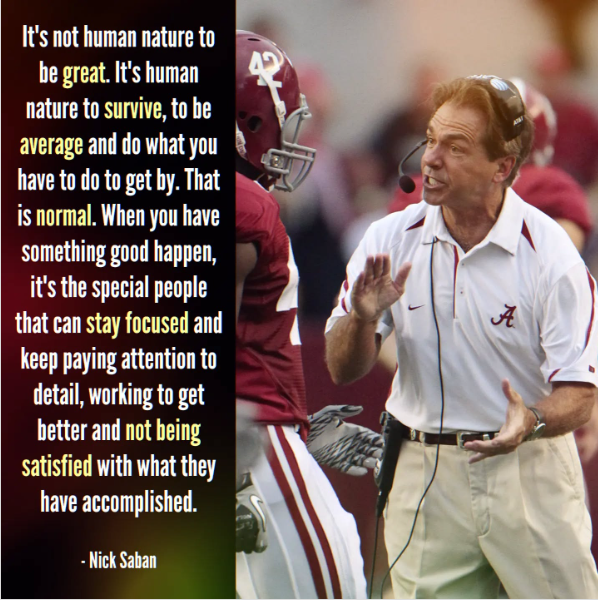Saban Quote