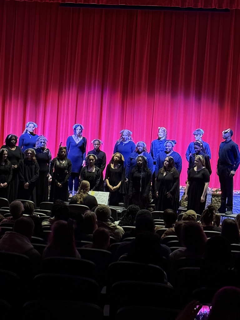 Choral performance at the Fine Arts Christmas Program. 