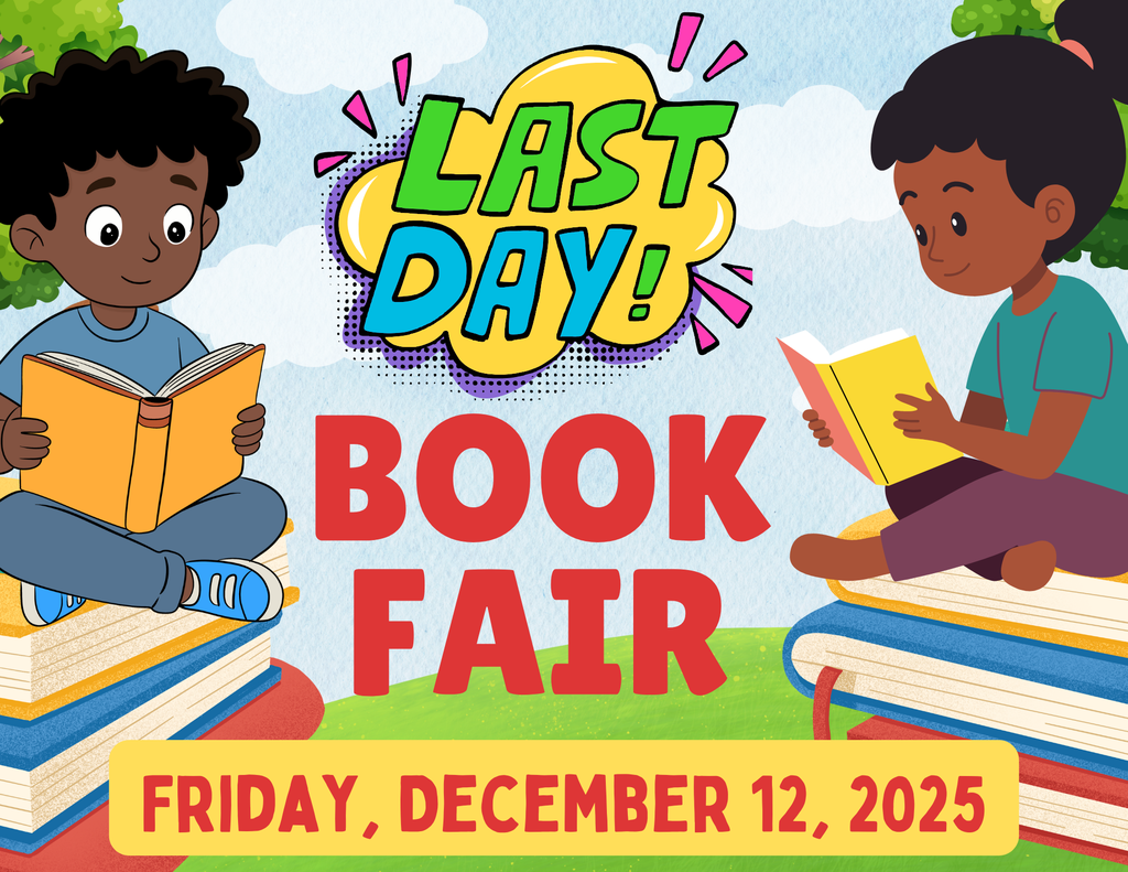 Last day of the book fair = Friday, December 12, 2025. We have mood rings for sale. $2.50 each!