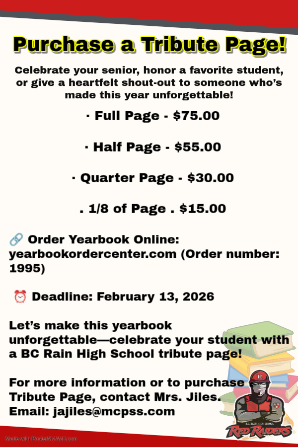 Yearbook Senior Tribute Pages Available Now!